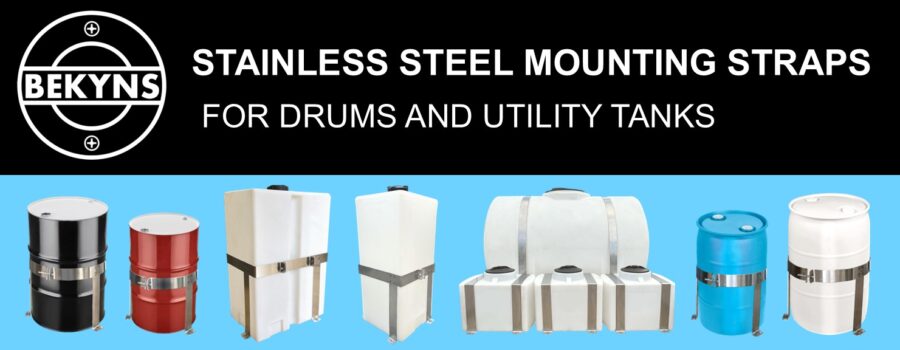 bekyns stainless steel mounting straps bands for utility tanks and drums